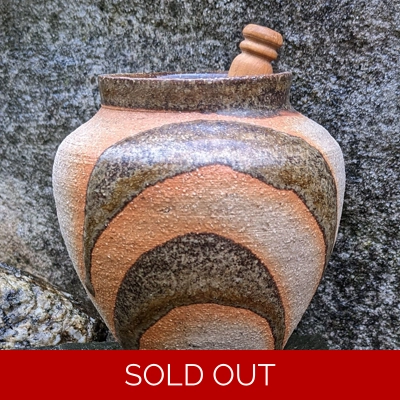 Studio Pottery Salt Pig, Cornish Porthleven Pottery.